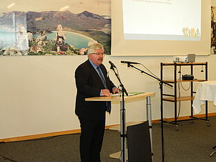 Dr. Kurt Herzberg, Bürgerbeauftragter des Freistaats Thüringen, eröffnete die Fachtagung. Dr. Kurt Herzberg, Bürgerbeauftragter des Freistaats Thüringen, eröffnete die Fachtagung.