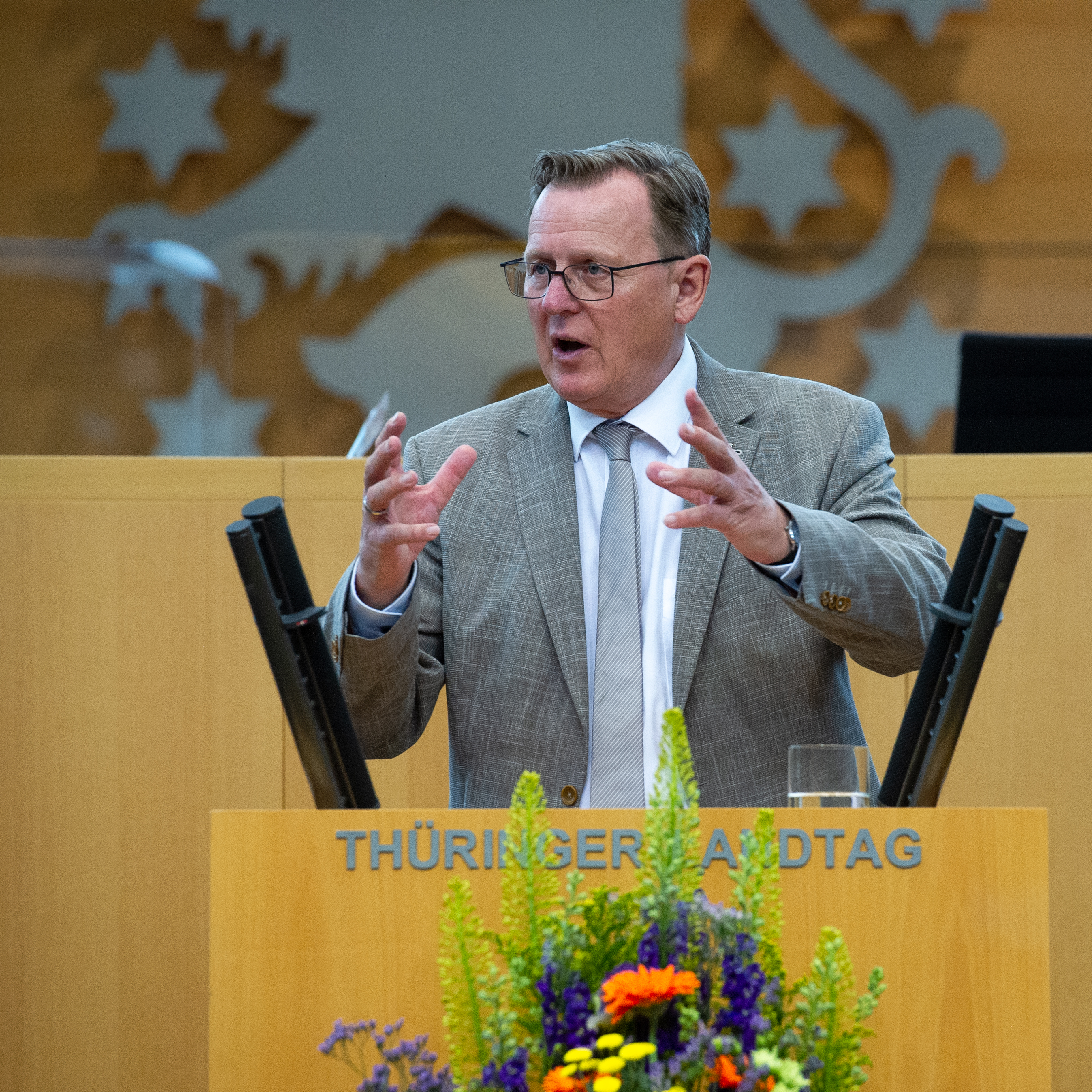 Bodo Ramelow, Thüringer Ministerpräsident Der Ministerpräsident, Bodo Ramelow hält das Grußwort